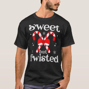 T-shirt Sucre de canne doux mais tordu drôle Noël