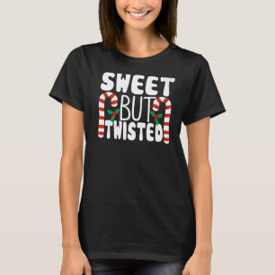 T-shirt Sucre de canne doux mais tordu drôle Pajam de Noël
