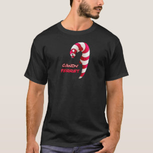 T-shirt Sucre de canne Ferret Cadeau Pour Ferret Lover Rag