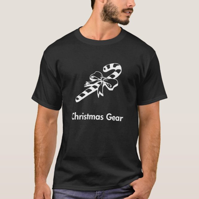 T-shirt Sucre de canne Gear de Noël (Devant)