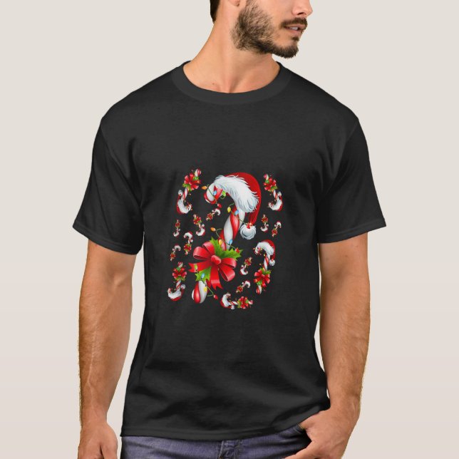 T-shirt Sucre de canne Joyeux et brillant rouge et blanc F (Devant)