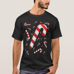 T-shirt Sucre de canne Joyeux Et Lumineux Rouge Et Blanc C