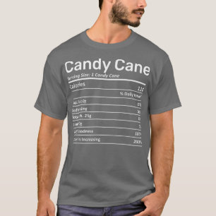 T-shirt Sucre de canne Nutrition Facts Correspondance fami