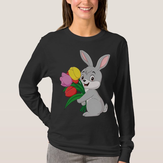 T-shirt Sucre doux lapin de Pâques Pâques 2 (Devant)