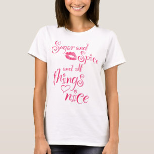T-shirt Sucre et épice et toutes les choses bons