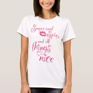T-shirt Sucre et épice et toutes les choses bons