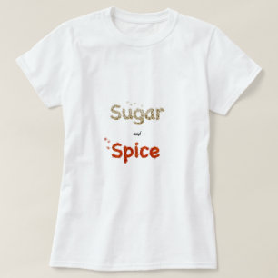 T-shirt Sucre et épices cubes sucre paprika chili poudre