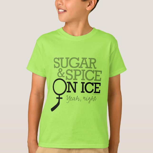 T-shirt Sucre Et Épices Sur Glace (Devant)