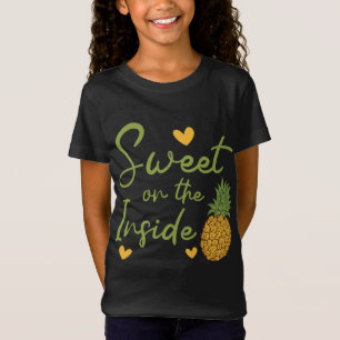 T-Shirt Sucré Sur Le Fruit Tropical Inside Pineapple Lover