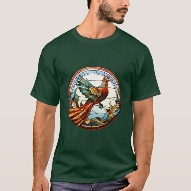 T-shirt Sucré Verre Trait Golden Pheasant (Devant)
