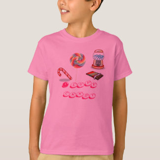 T-shirt sucrerie, j'aime la sucrerie