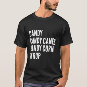 T-shirt Sucres de canne de bonbons Sirop de maïs pour enfa