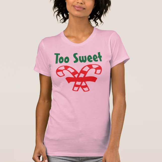 T-shirt Sucres de canne de Noël (Devant)