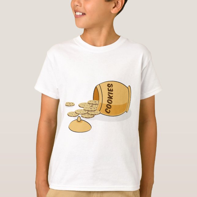 T-shirt Sucres Dessert Aliments Cookie Jar Chocolat (Devant)