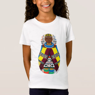 T-shirt sud-africain de filles de Ndebele