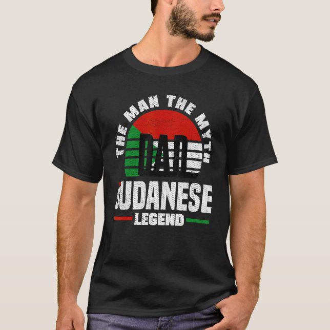 T-shirt Sudanese Sudan Sudanese Flag Fathers Day (Devant)