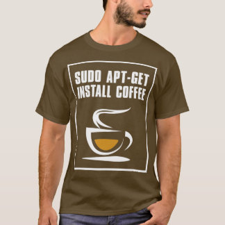 T-shirt Sudo aptget installer café