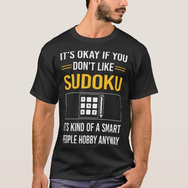 T-shirt Sudoku des gens intelligents (Devant)