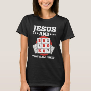 T-shirt Sudoku & Jésus c'est tout ce dont j'ai besoin Cite