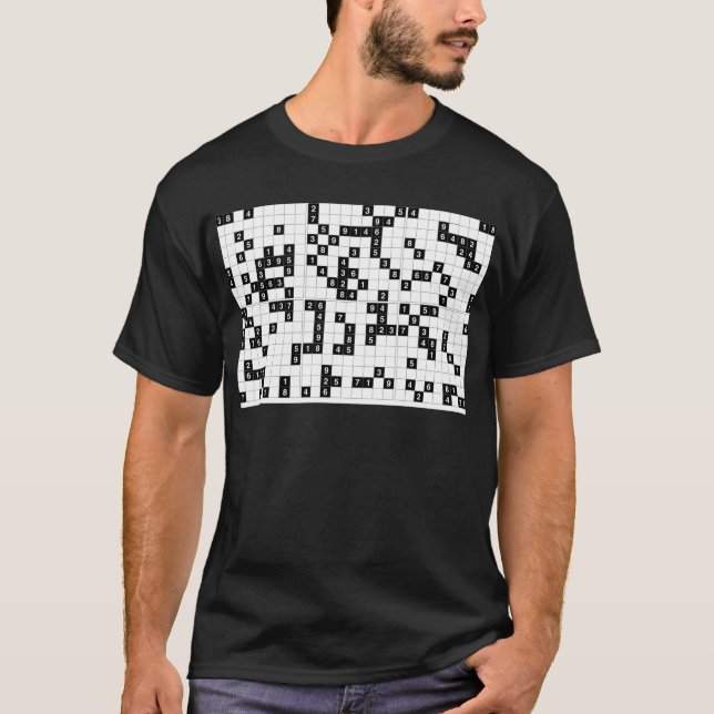 T-shirt sudoku noir blanc (Devant)