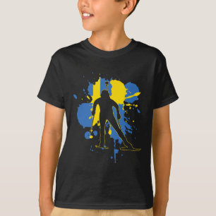 T-shirt Suède Drapeau Biathlonist - Biathlon suédois
