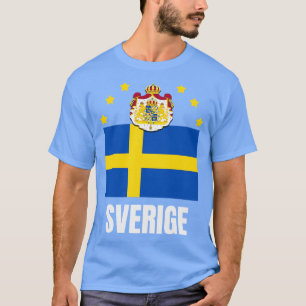 T-shirt Suède Drapeau Emblème national Suédois Pride natio