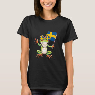 T-shirt Suède Drapeau Suédois Fierté Suédoise Grenouille M