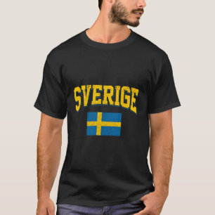 T-shirt Suède Drapeau suédois Football Sverige Ventilateur