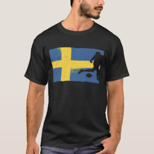 T-shirt Suède Drapeau Sverige joueur de football suédois P