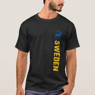 T-shirt Suède Drapeau Sverige Suède vintage Malmö suédois