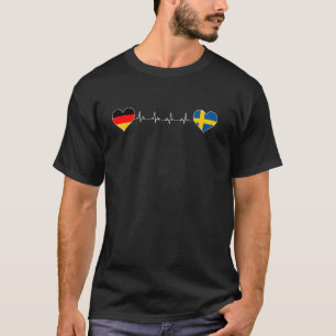 T-shirt Suède Drapeau Sverige Vintage Suède Malmö Suédois