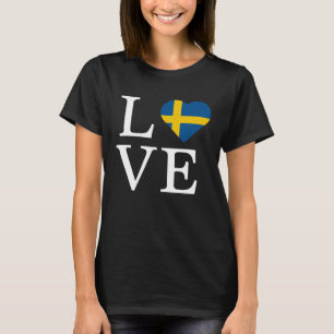 T-shirt Suède Drapeau Voyage Vacances vers Cute Swedish et