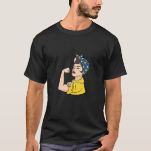 T-shirt Suède Femme Suède Drapeau Fier Fille Sverige Nombr