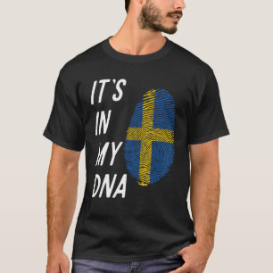 T-shirt Suède Fier Suédois Drapeau Drapeau de l'État Drape
