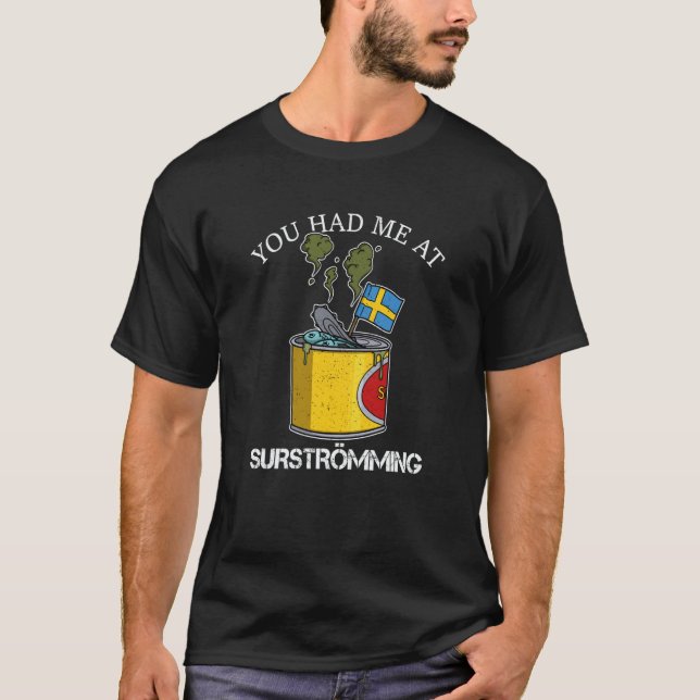 T-shirt Suède Spécialité de poisson suédoise Surstromming  (Devant)