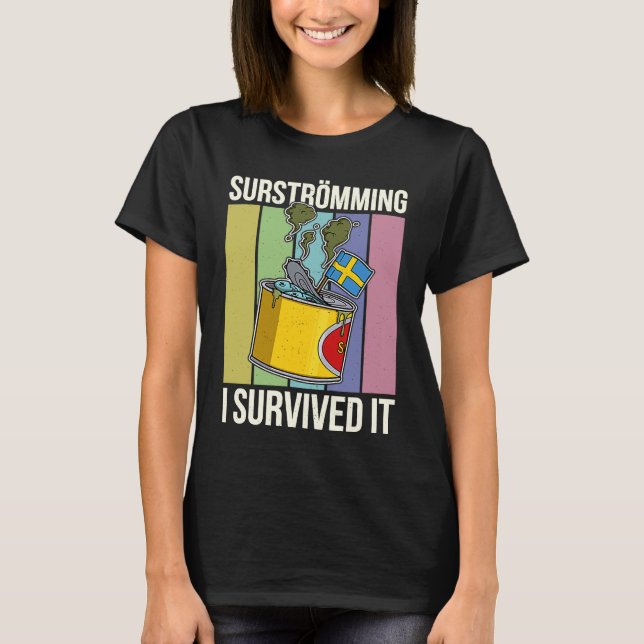 T-shirt Suède Spécialité de poisson suédoise Surstromming  (Devant)