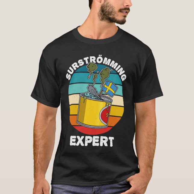 T-shirt Suède Spécialité suédoise de poisson Surstromming  (Devant)