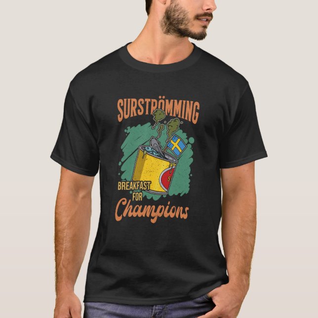 T-shirt Suède Spécialité suédoise de poisson Surstromming  (Devant)