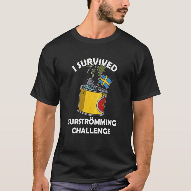 T-shirt Suède Spécialité suédoise de poisson Surstromming  (Devant)
