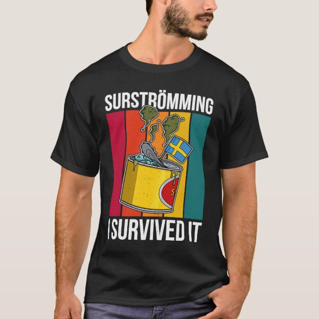 T-shirt Suède Spécialité suédoise de poisson Surstromming  (Devant)