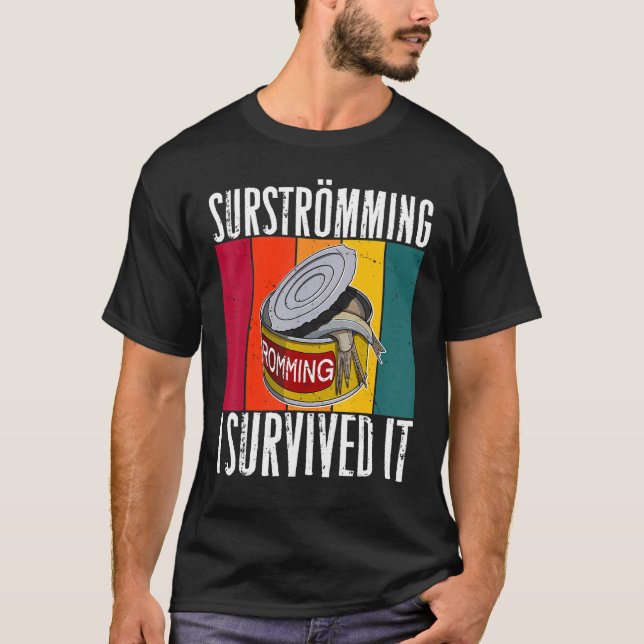 T-shirt Suède Spécialité suédoise du poisson Surstromming  (Devant)
