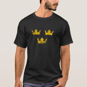 T-shirt Suède Sverige Hockey Tre Kronor Trois Couronnes Vi