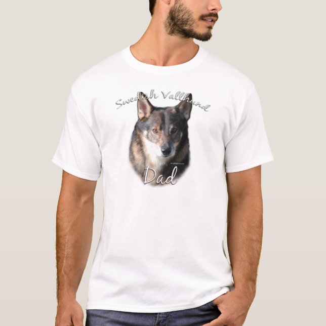 T-shirt Suède Vallhund Dad 2 (Devant)