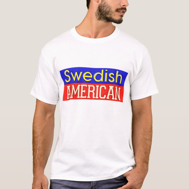 T-shirt Suédois-Américain (Devant)