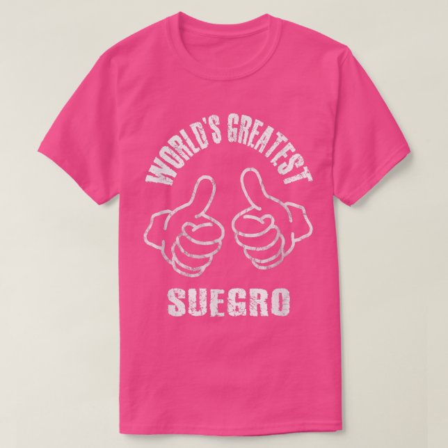 T-shirt Suegro le plus grand du monde masculin (en détress (Design devant)