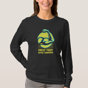 T-shirt Sueur Aujourd'hui Déchiré Demain Humour de Sport D