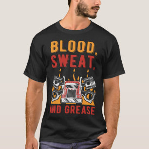T-shirt Sueur de sang Mécanicien automobile Réparation au