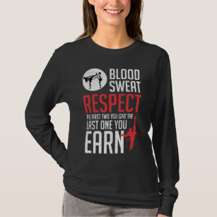 T-shirt Sueur de sang Respecter le hapkido taekwondo karat