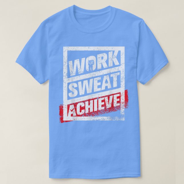 T-shirt Sueur de travail Atteindre Gym entraînement Hommes (Design devant)