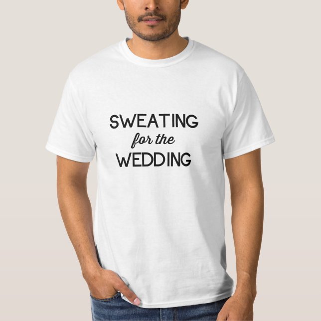T-shirt Sueur pour le Mariage (Devant)